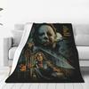 Halloween Michael Myers Coral Fleece Plush Throw Blanket Horror Movie Blankets for Bedding Outdoor Ultra-Soft Plush Thin Quilt