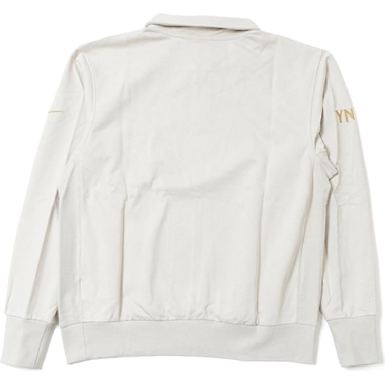 Nike Pánská mikina s kapucí na zip s výšivkou loga, ležérní s dlouhým rukávem, světle minerálně hnědá FN3030-104