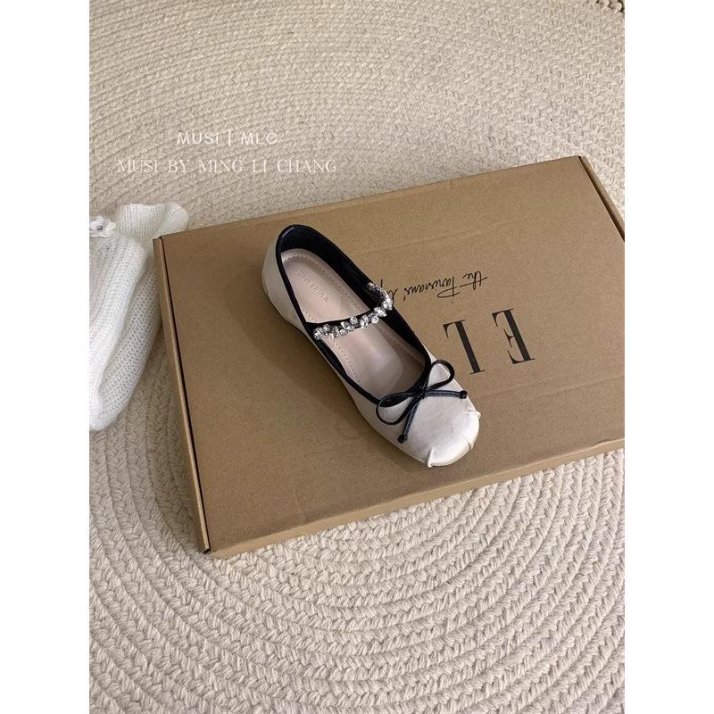 Inner height increase pink ballet single shoes women's shoes 2025 new French spring and autumn Mary Jane gentle evening shoes