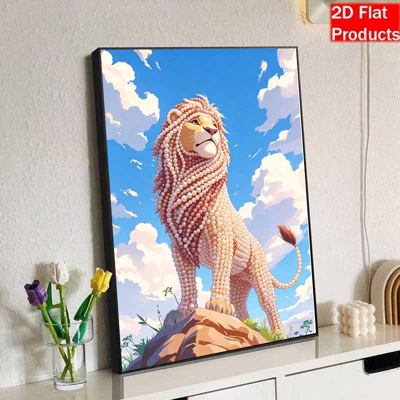 Disney DIY Pearl Painting The Lion King Decorative Painting Creative Ornaments Friends Gifts Desktop Furnishings Home Decoration