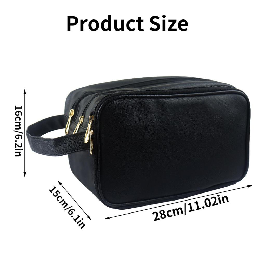 Multifunctional Toiletry Bag, Large Water Resistant Makeup Cosmetic Case Pouch Travel Organizer for