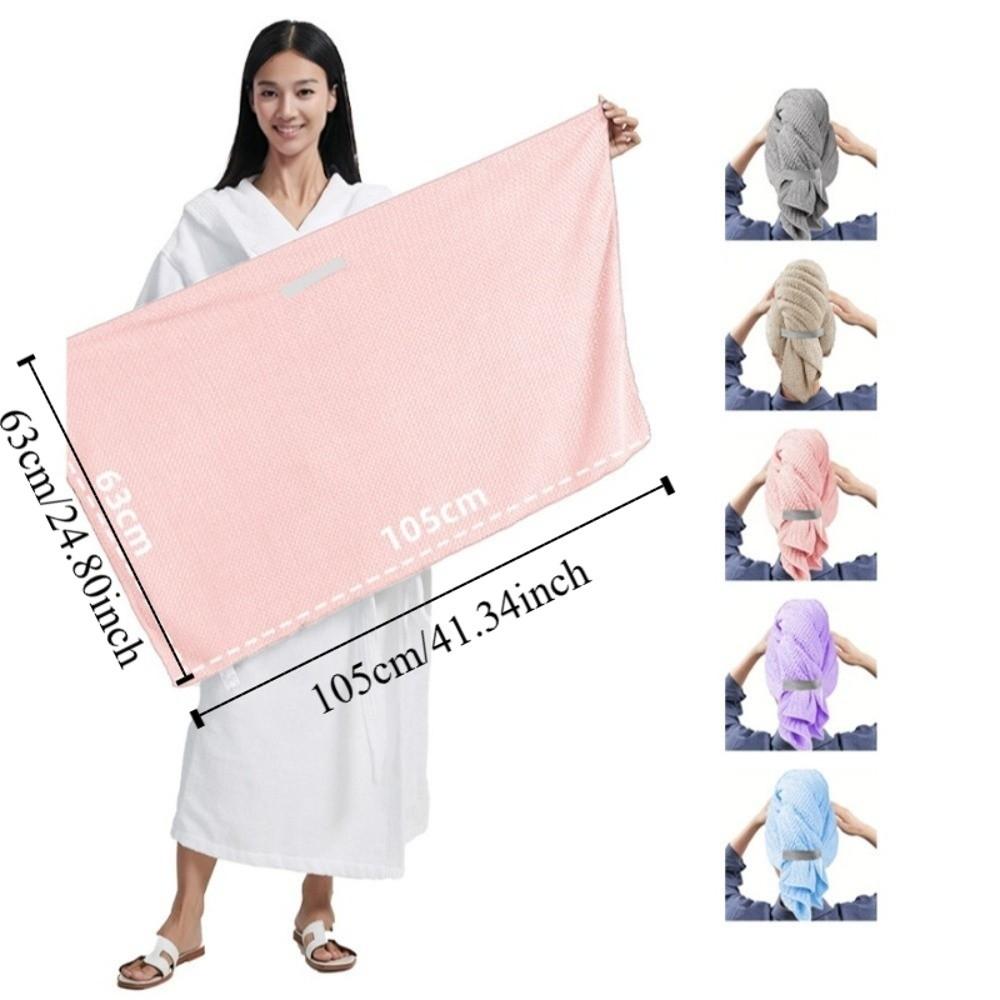 Soft Extra Large Wrap Turban with Elastic Band Quickly Dry Hair Hat Hair Drying