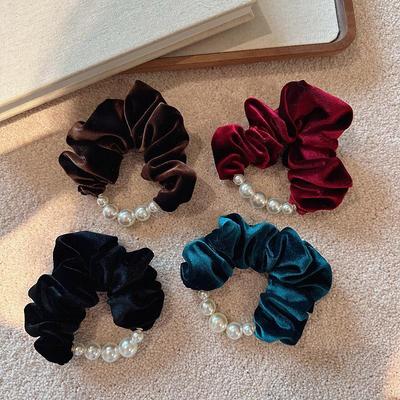 Korean Velvet Pearl Hair Band - Autumn/Winter Collection