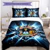 Set Lenzuola Stampato Coventry City Football 3 Pezzi, Comodo Set Copripiumino per Camera da Letto Amico della Pelle