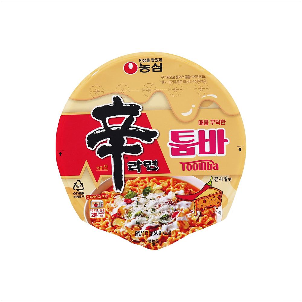 Nongshim Shin Ramyun Toomba (Creamy & Spicy) 113g x 6 Cups (Bulk Pack)