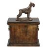 Schnauzer - Urn for the Ashes of a Dog, Urn with a Statuette, Elegant Urn In the Classic Style of the Brand