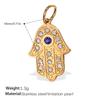 2026 DIY Pendant Necklace Fortune Amulets 18K Gold Plated Stainless Steel Charms Protection Luck Pendants for DIY Jewelry Making