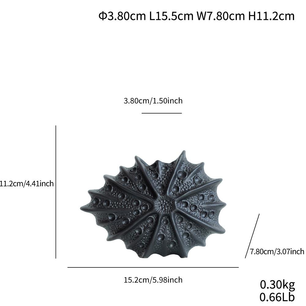 Керамическая ваза в форме морского ежа, абстрактная ваза с шипами для цветов, фарфоровый горшок, аксессуары для цветочных композиций, украшение дома