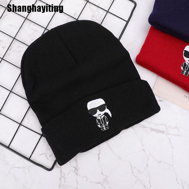 Karl Hop Designer Skullies Cap Knitted Hat Beanie Winter Warm Hat Karl Hop Designer Skullies Cap Knitted Hat Beanie Winter Warm Hat