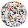 50 Halloween Groovy Skull Cartoon Stickers: DIY Phone Case & Notebook Decorations