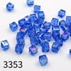 50pcs 8mm High Transparency Colorful Square Glass Beads for Phone Chain & Bracelet Making