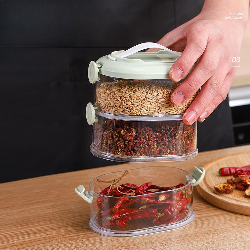 Kitchen Storage Box Household Scallion Ginger and Garlic Preservation Box Dried Fruit and Nut Sealed Box