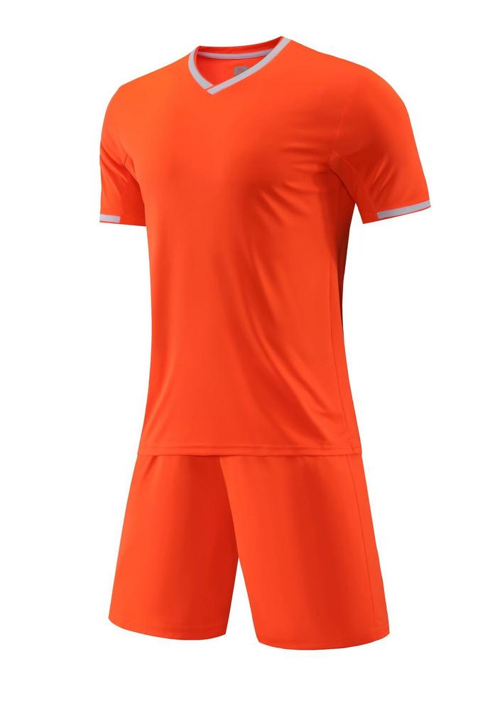 Adult Kids Soccer Jersey Set Breathable Sweat Absorption Quick Dry Soccer Jersey Splicing Color Training Soccer Jersey