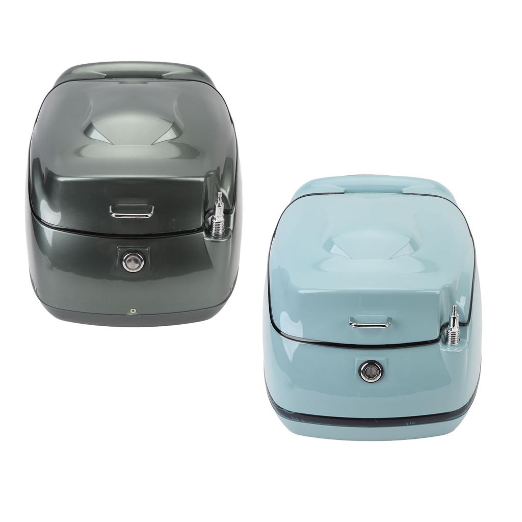 38L Motorcycle Top Box Retro Water Resistant Motorcycle Trunk Luggage Top Case Universal Fit for Ele