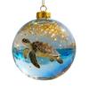 Clear Ball Ornament 3D Butterfly/Turtle/Dolphin Animal Christmas Ball Decoration Memorial Gifts for Animal Lovers