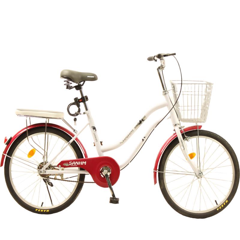 22-inch Unisex Bicycle for Commuting and Student Use - Lightweight, Medium and Large Sizes, Suitable for Cycling