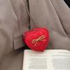 Solid Shape Love Color Bow Chain Shoulder Bag Children Outdoor Bag Crossbody