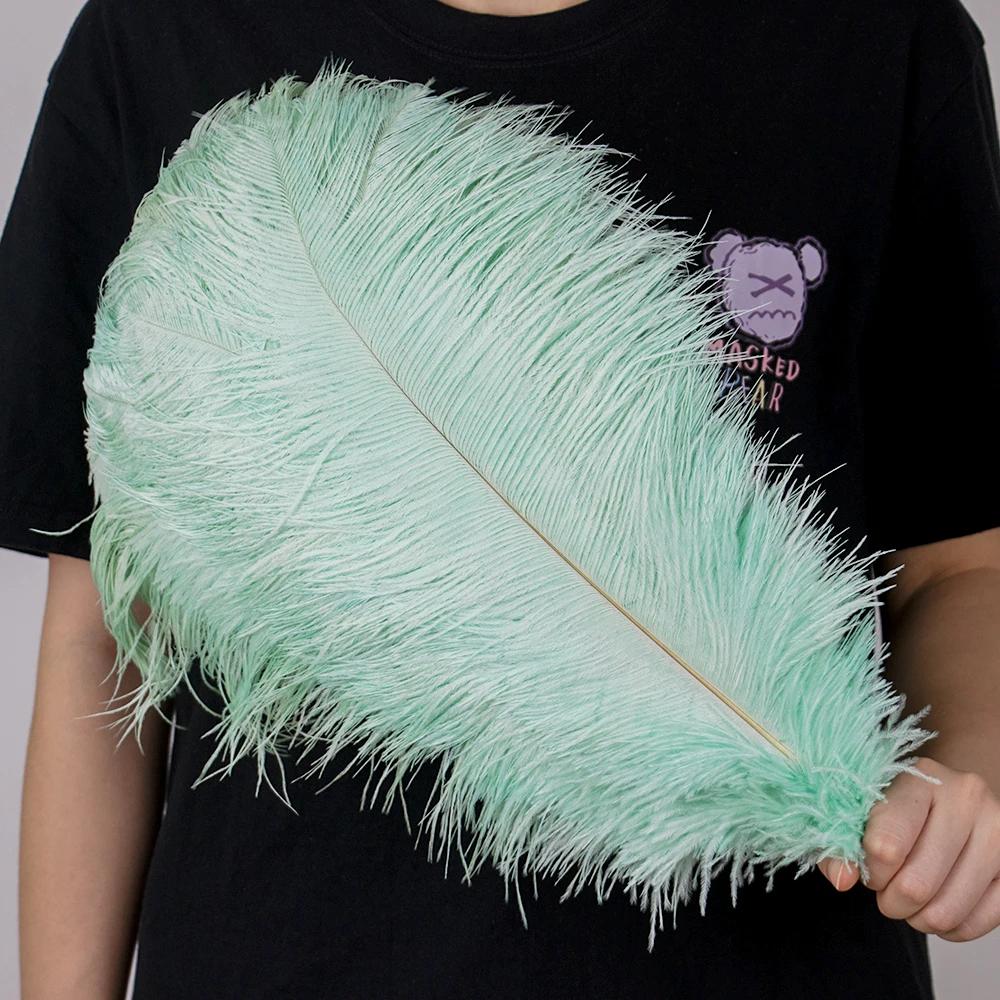 10Pcslot Natural Long Ostrich Feather Bulk 40-65CM16-26inch for Wedding Party Dining Table Center Vase Decor Home Lamp Feather