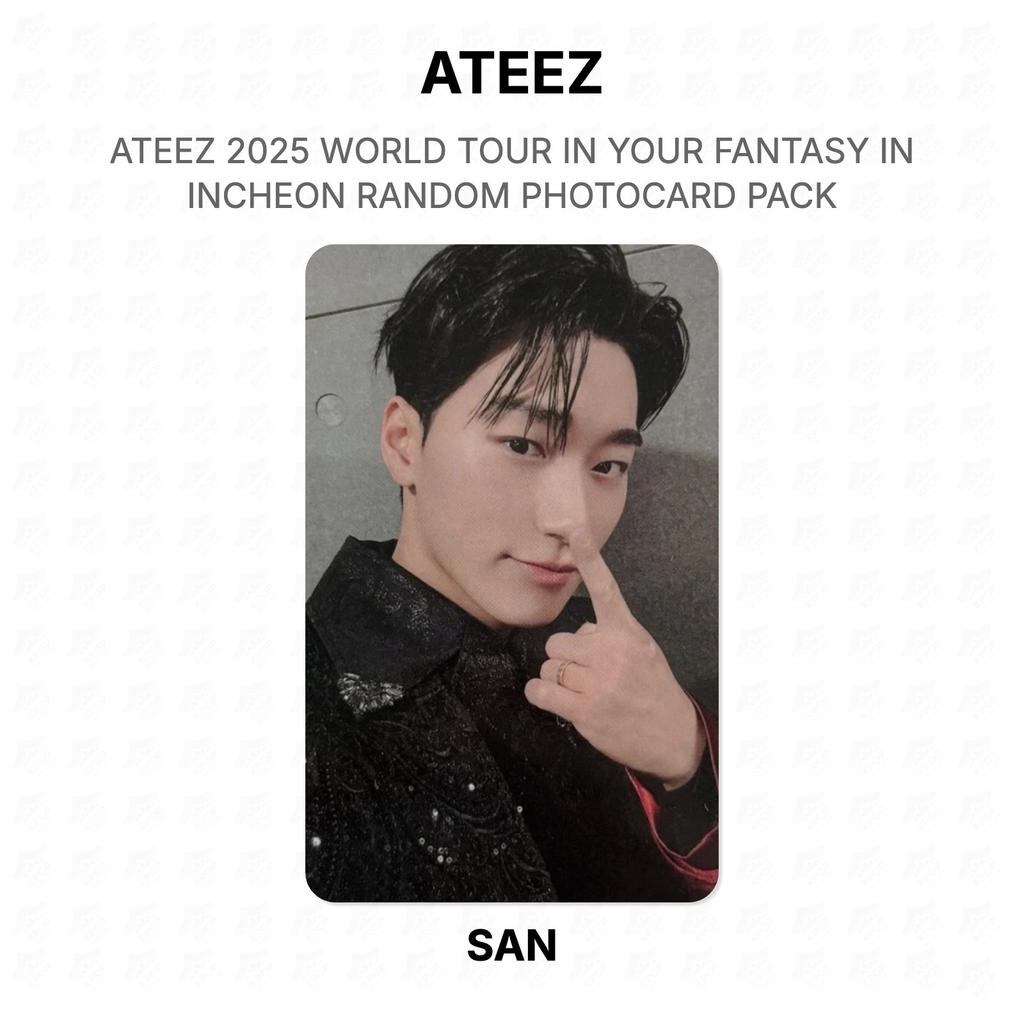 ATEEZ 2025 WORLD TOUR IN YOUR FANTASY IN INCHEON RANDOM PHOTOCARD PACK Official Photocard