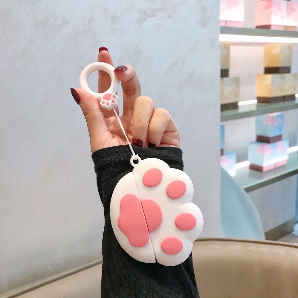 INS Cute Cat Paw Compatible AirPods Pro1 Protective Case Personalized 1/1 Gen Apple Bluetooth Earphones Soft Case for Women