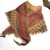Bensu Jiuyi's Vintage Sand-Washed Double-Yarn Pure Cotton Triangle Scarf: Wear as Headband, Bandeau, or Butt Curtain.