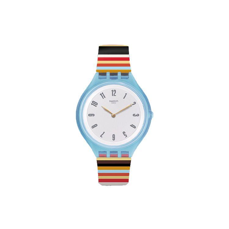 

Swatch Skin Ultra Thin Series Quartz Movement Free As You Are Retro Fashion Casual Waterproof Unisex Watches White SVUL100 Blue