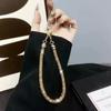 Short Strap Phone Lanyard Chain Plastic Full Diamond Shining Anti-lost Universal Clip Bag Rope for All Phone Case Cover