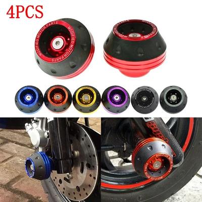 4 STÜCKE Universeller Motorrad Radschutz Sturzbecher Bunte Motorrad Sturzprotektoren Motocross Dämpfungsbecher Moto Zubehör
