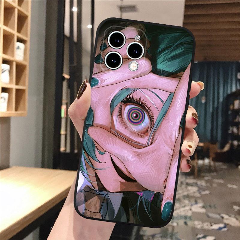 Phone Case For iphone 17 Pro Max 17 Pro Air 16 15 14 13 Pro Max 15 16 Pro 15Plus Anime Girl Art Horror Eyes