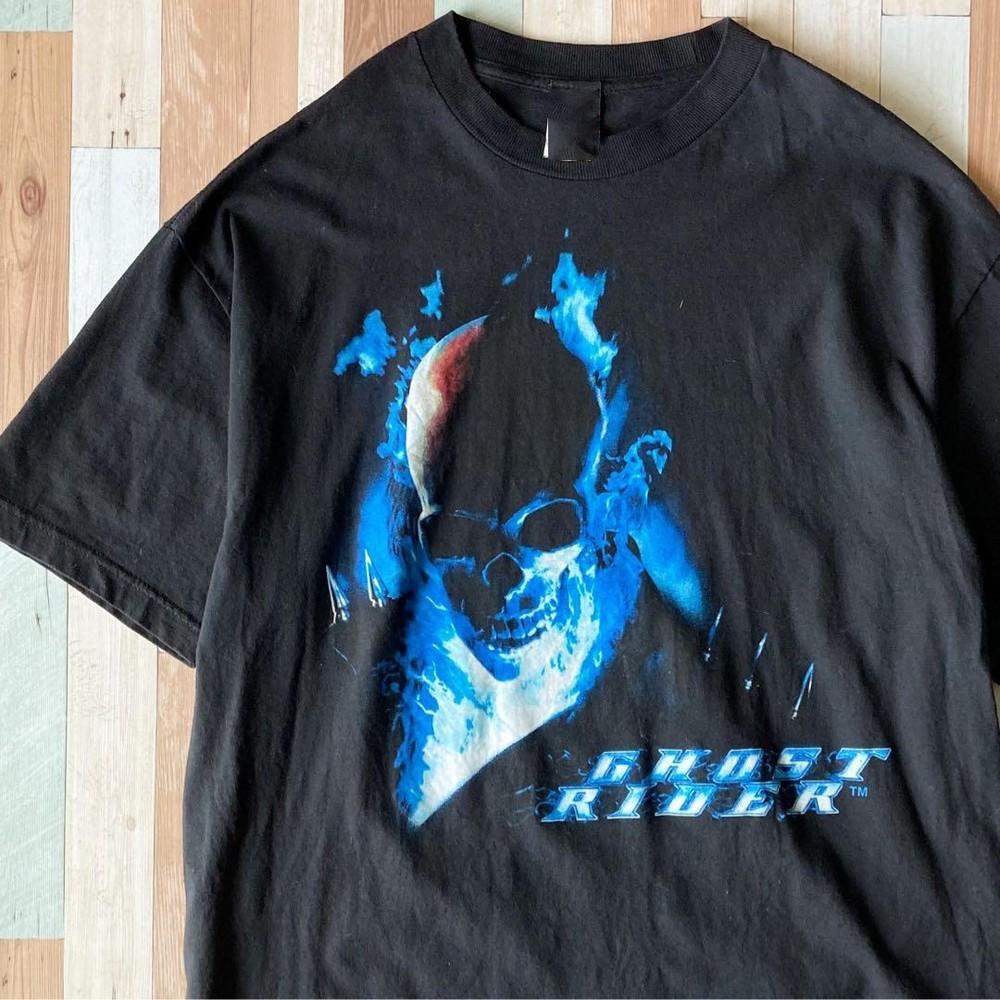 Футболка Ghost Rider Marvel Mad Engine Размер S-5XL Репринт Унисекс M