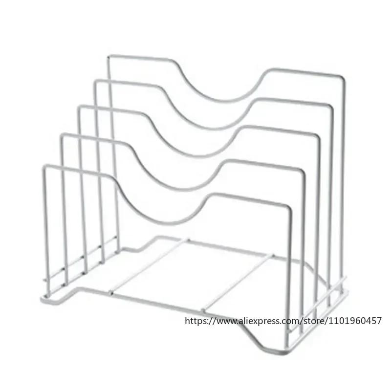 Kitchen Storage Rack Chopping Board Pot Lid Holder Table Top Storage Shelf Kitchen Accessories Organizer Dish Drying Rack