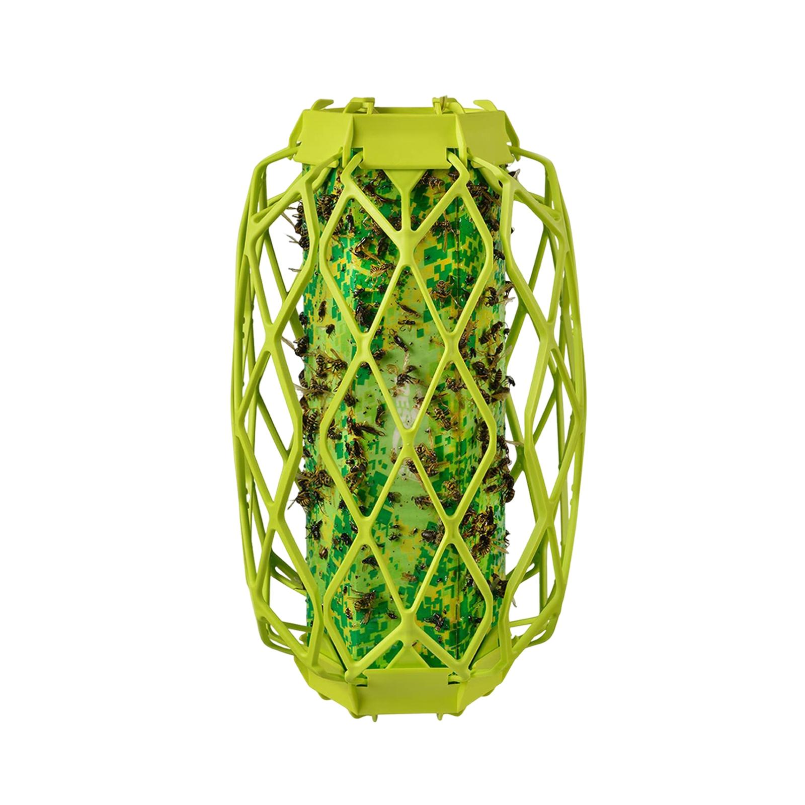 

Outdoor Hanging Wasp Trap Insect Catcher with Durable Plastic Cage Design for Effective Pest Control and Easy Maintenance One Size зелёный