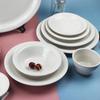 Abay Milky White Glazed Ceramic Fish Plate
