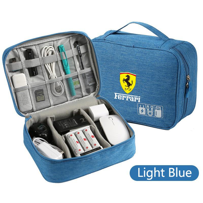 Car Multi-Function Storage Bag Travel Organizer Bag For Ferrari F430 Stradale Roma 488 Spider SF90 LaFerrari Portofino Accessory JG3