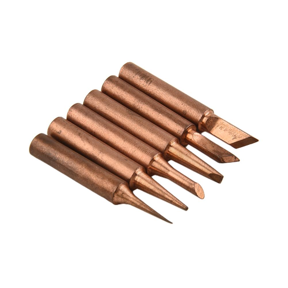 7pcs 900M-T Copper For Soldering Station Hand Tool Copper High Quality