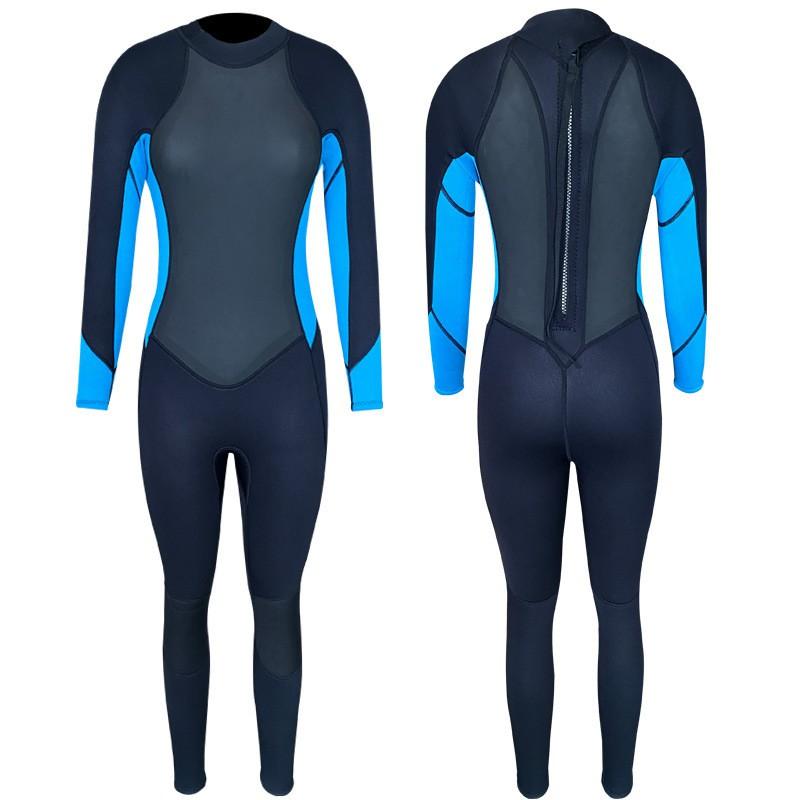 3mm Neoprene Fullsuit Wetsuit Diving Surfing Snorkeling Men Women Warm Water Sports Gear