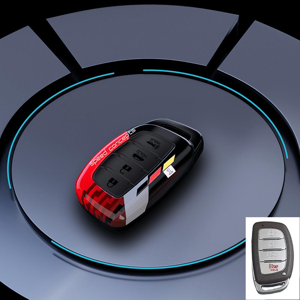 Graffiti Auto Key Fob Cover Case Fit For Hyundai Hb20 Creta Ix25 Ix35 I45 Ix45 I10 I30 Santa Tucson Fe Solaris Accent I40 I20 Verna Elant