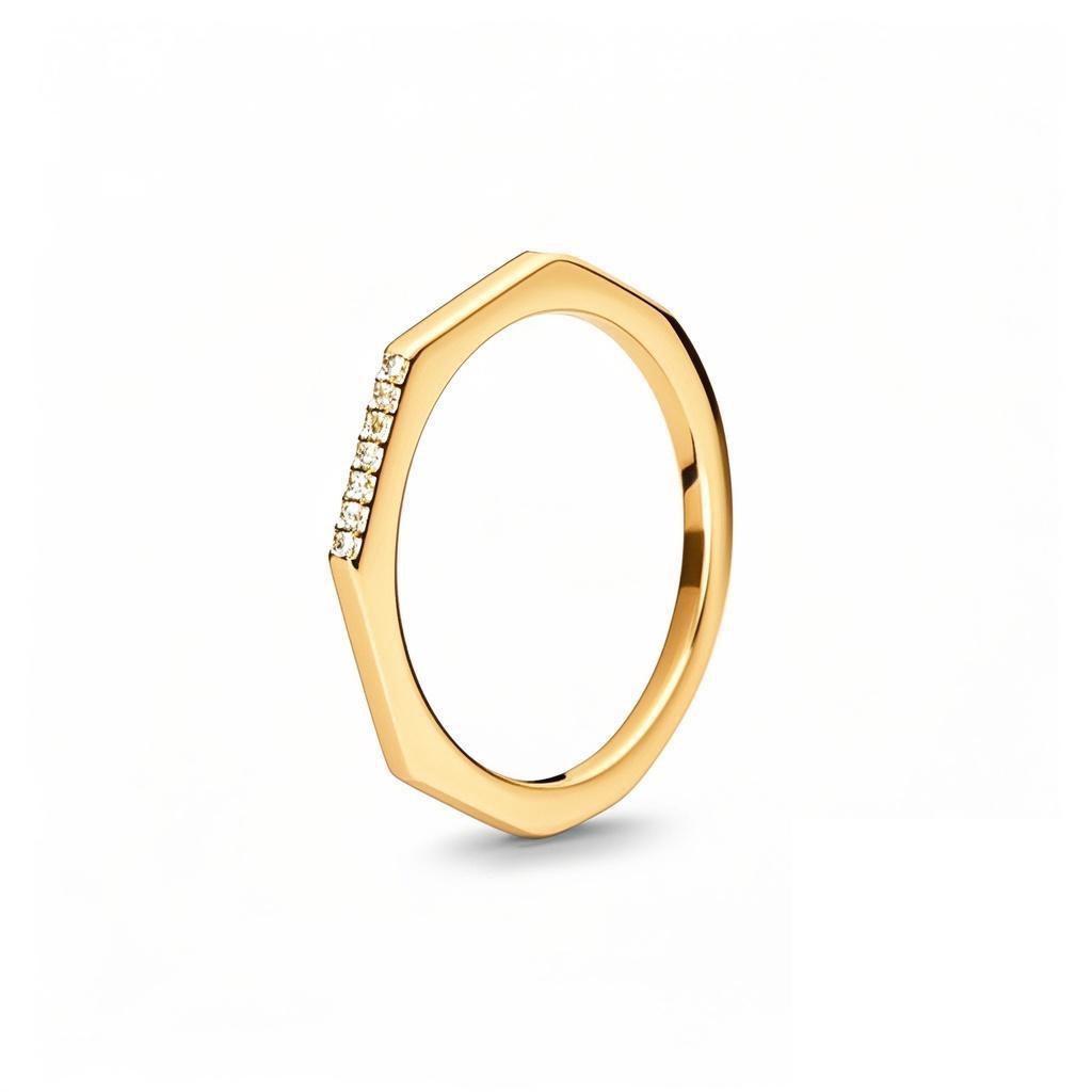 New copper Light Gold Plated Crown Love Bow Colored Diamond Ring Charm Compatible With for Party Daily Leisure Wear Do It Yourself Womens Boutique Je
