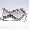 Luxury Metal Chain Sunglasses Women Large Frame Cool Style Fashionable All Matching Accessories