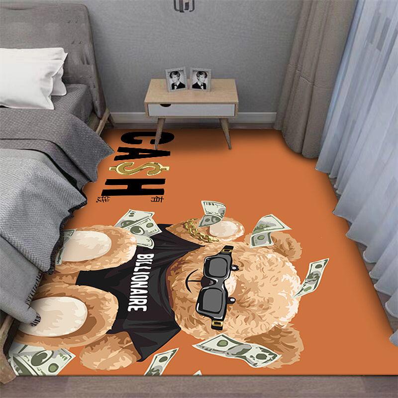 Sypialnia, dywanik przyłóżkowy Spersonalizowany pełny pokrowiec Salon Garderoba Odporny na brud Antypoślizgowy