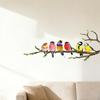 Birds On The Tree Branch Wall Sticker Removable Peel And Stick Wall Decal Self-Adhesive Wall Mural Art for Living Room