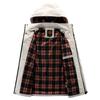 Mens Hooded Casual Jacket Winter Parka Outerwear Solid Color Windproof Water Resistant Loose Fit