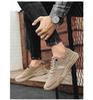 Men's Summer 2024 Breathable Ice Silk Slip-On Canvas Shoes - Casual Trendy Board Shoes