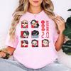 Modna koszulka męska i damska na lato 2026, Vintage Top, Koszulka BTS 2.0 Arirang, Koszulka z grafiką grupy Chibi na trasę BTS 2026, Koszulka inspirowana fanami