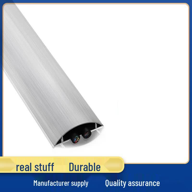 Lukun Aluminum Half-Round Floor Cable Cover