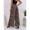 Leopard Print High Printed Wide Leg Pants Leopard Print Print High Waist Loose Pants