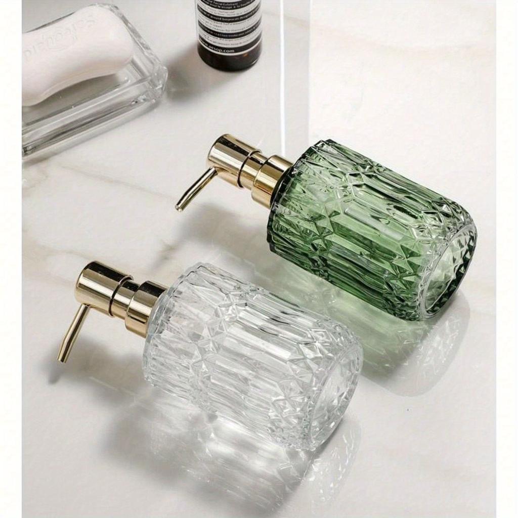 1 buc 13.32oz Dozator de Săpun din Sticlă, Sticlă cu Pompă Reîncărcabilă Pentru Săpun Lichid, Șampon, Gel de Duș, Săpun de Mâini, Balsam, Detergent de Bucătărie