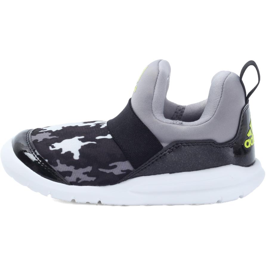 Adidas Rapidazen I Synthetic Leather Fashionable Wear-Resistant Breathable Low-Top Walking Shoes Baby Shoes Black CG3253