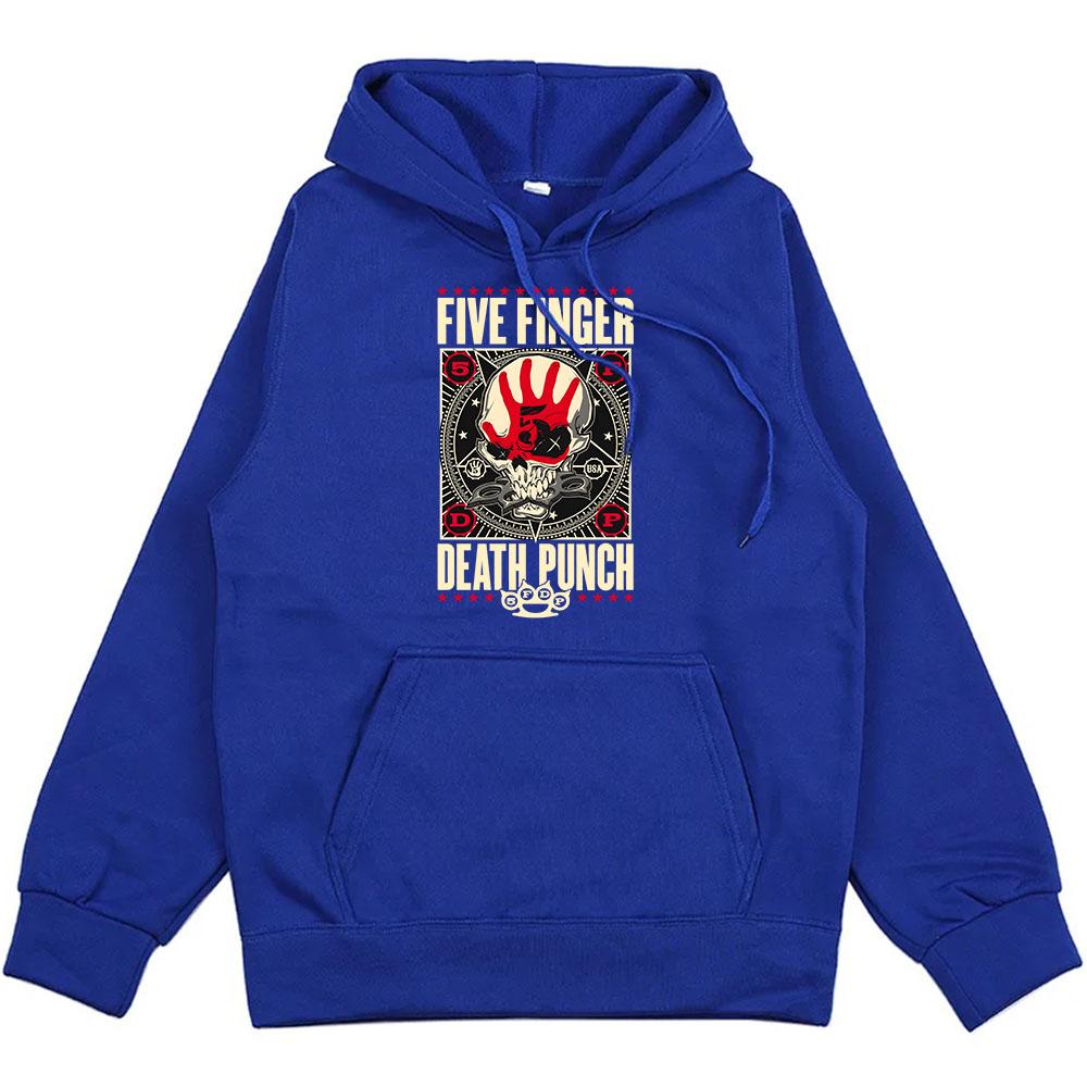 Heavy Metal Band 5FDP Hoodies Five Finger Death Punch Streetwear Unisex Winter Warm Sweatshirts Sudaderas Hombre Men Top