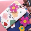 Fashion Flower Women Card Protector Cover Case Card Holder Neck Strap with Lanyard Badge Holder Work ID Card Bus ID Card Holder